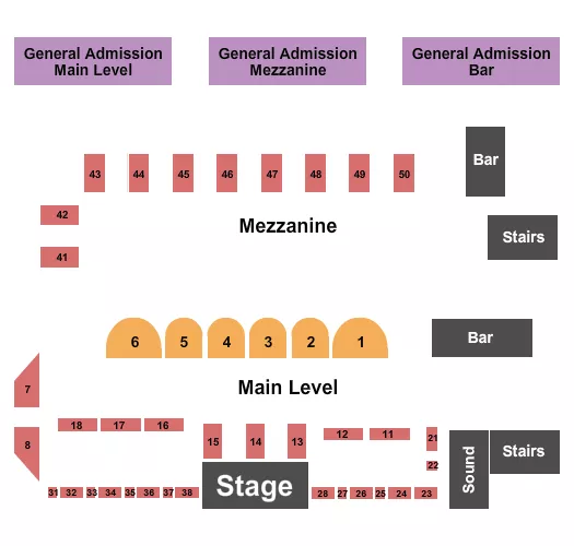 seating chart for Bleecker Bell - GA/Booth/Table - eventticketscenter.com