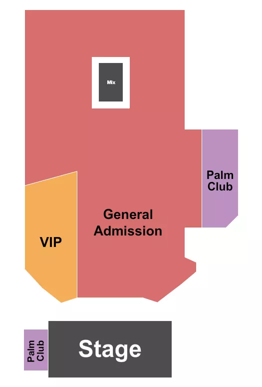 seating chart for Blue Note Summer Sessions at Meritage Resort - GA/VIP/Palm Club - eventticketscenter.com