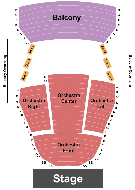 seating chart for Bluma Appel Theatre - Endstage 2 - eventticketscenter.com