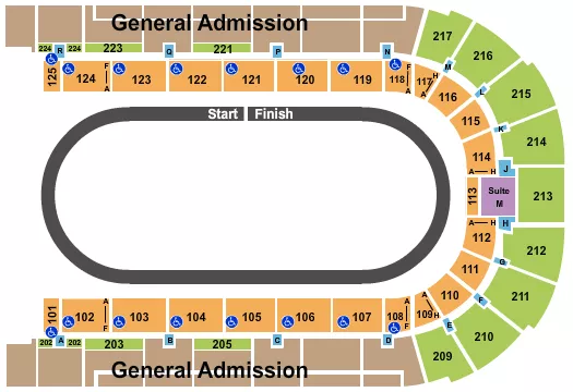 seating chart for Boardwalk Hall Arena - Boardwalk Hall - Auto Racing - eventticketscenter.com