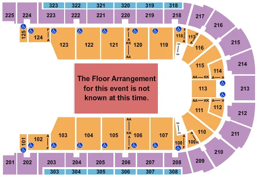 seating chart for Boardwalk Hall Arena - Boardwalk Hall - Generic Floor - eventticketscenter.com