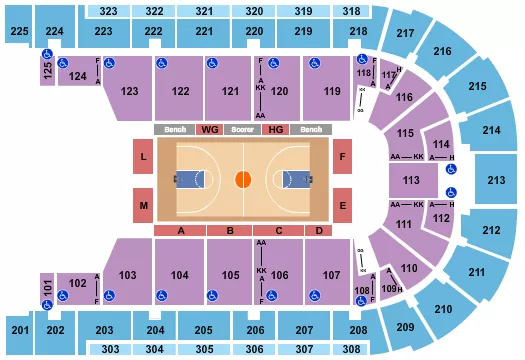 seating chart for Boardwalk Hall Arena - Boardwalk Hall - Basketball - Globetrotters - eventticketscenter.com