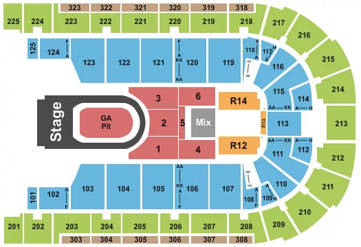 seating chart for Boardwalk Hall Arena - Boardwalk Hall - Kane Brown - eventticketscenter.com