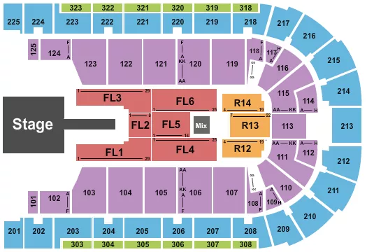 seating chart for Boardwalk Hall Arena - Boardwalk Hall - Shakira - eventticketscenter.com