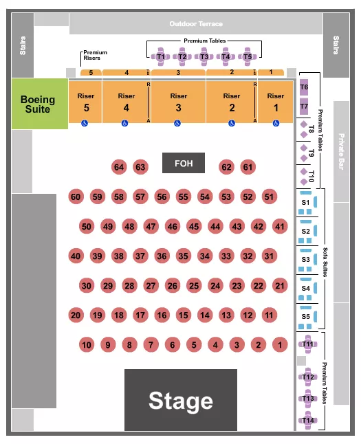 seating chart for Boeing Center at Tech Port - Tejano Music Awards - eventticketscenter.com