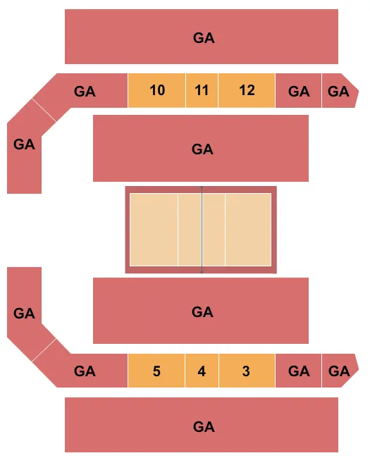 Volleyball Seating Map