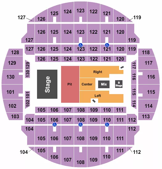 seating chart for Bojangles Coliseum - Forrest Frank - eventticketscenter.com