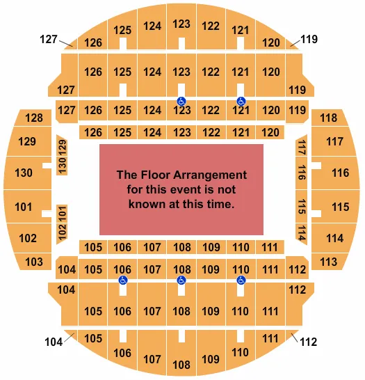 seating chart for Bojangles Coliseum - Generic Floor - eventticketscenter.com