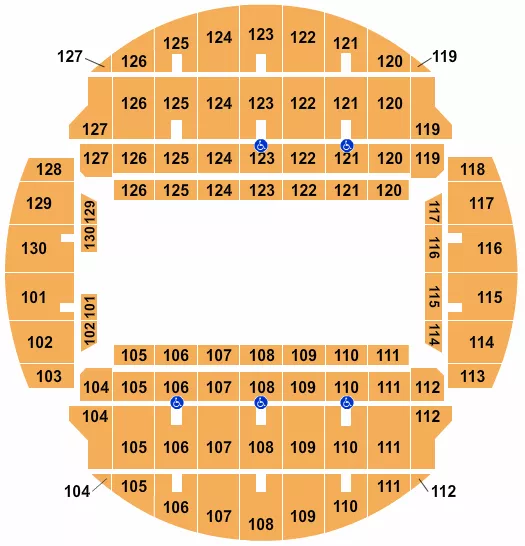 seating chart for Bojangles Coliseum - Monster Trucks - eventticketscenter.com