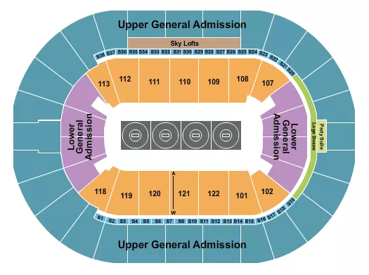 seating chart for BOK Center - Wrestling 3 - eventticketscenter.com
