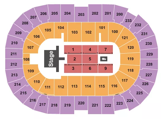 seating chart for Bon Secours Wellness Arena - Bryan Adams - eventticketscenter.com