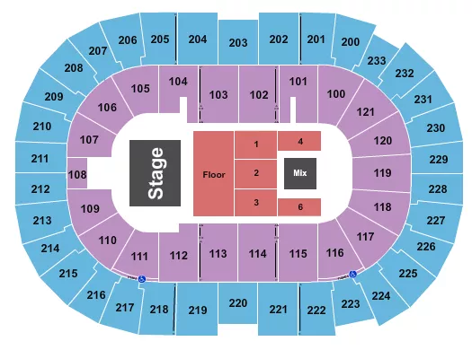 seating chart for Bon Secours Wellness Arena - Endstage Small GA Flr - eventticketscenter.com