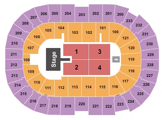 seating chart for Bon Secours Wellness Arena - Endstage w/ Catwalk - eventticketscenter.com