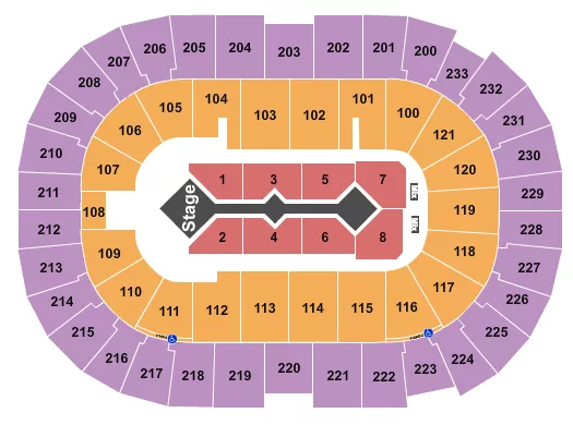 seating chart for Bon Secours Wellness Arena - For King and Country - eventticketscenter.com