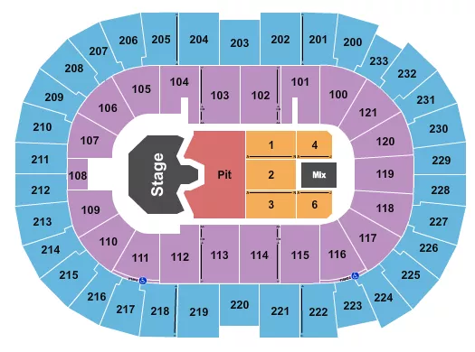 seating chart for Bon Secours Wellness Arena - Ghost - eventticketscenter.com