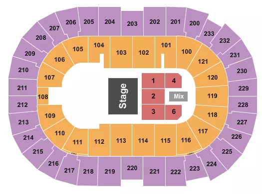 seating chart for Bon Secours Wellness Arena - Half House RSV - eventticketscenter.com