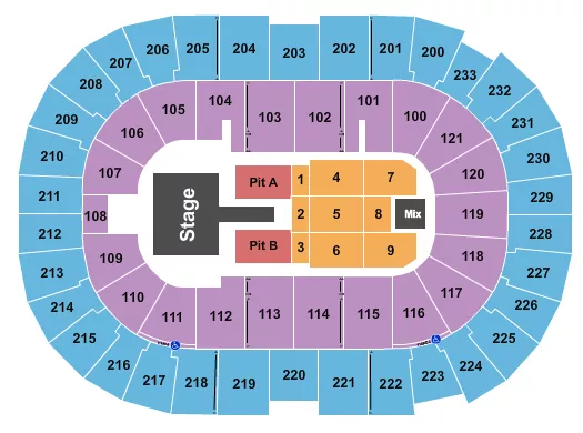seating chart for Bon Secours Wellness Arena - Luke Bryan - eventticketscenter.com