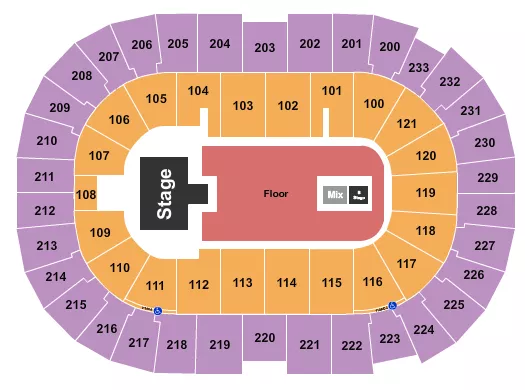seating chart for Bon Secours Wellness Arena - NF - eventticketscenter.com