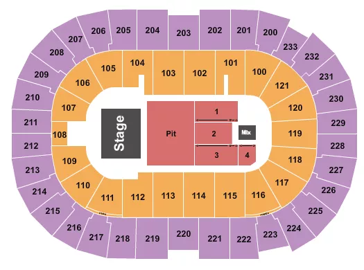 seating chart for Bon Secours Wellness Arena - Red Clay Strays - eventticketscenter.com