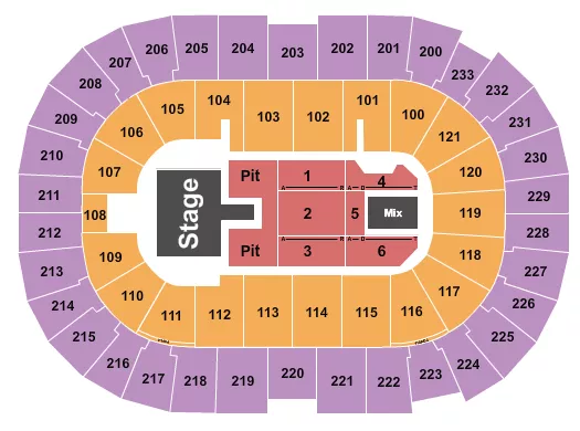 seating chart for Bon Secours Wellness Arena - Thomas Rhett - eventticketscenter.com