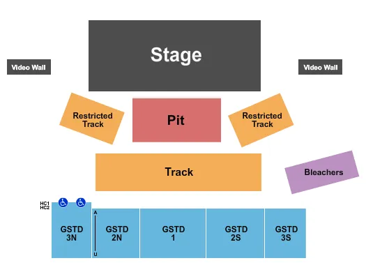 seating chart for Boone County Fairgrounds - Belvidere - Endstage Pit - eventticketscenter.com