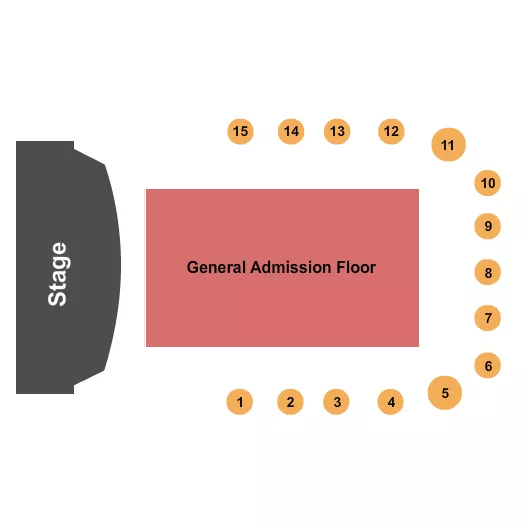 seating chart for Boot Barn Hall At Bourbon Brothers - GA - Endstage GA Floor - eventticketscenter.com