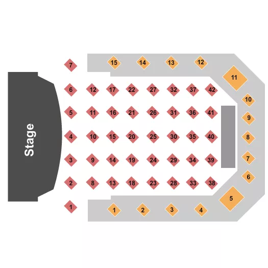 seating chart for Boot Barn Hall At Bourbon Brothers - GA - Endstage Tables 2 - eventticketscenter.com