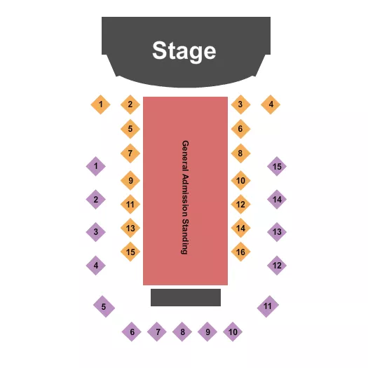 seating chart for Boot Barn Hall At Bourbon Brothers - GA - Endstage GA Floor 3 - eventticketscenter.com