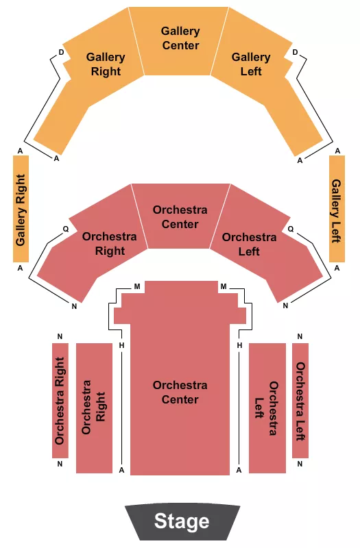 seating chart for Booth Playhouse - End Stage - eventticketscenter.com