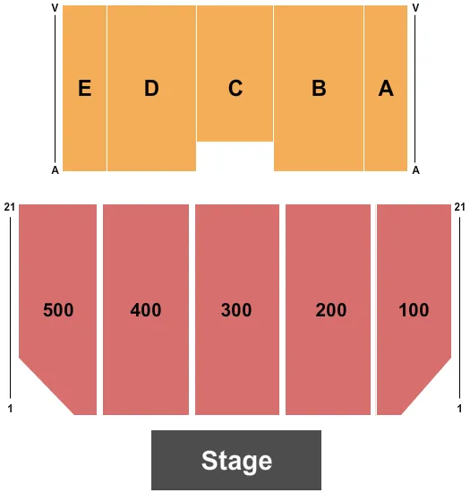 seating chart for Borgata Event Center - Endstage-4 - eventticketscenter.com