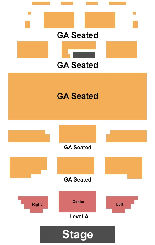 seating chart for Boulder Theater - Endstage A Reserved - eventticketscenter.com