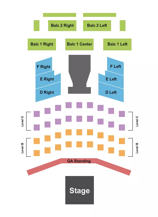seating chart for Boulder Theater - Boxing 3 - eventticketscenter.com