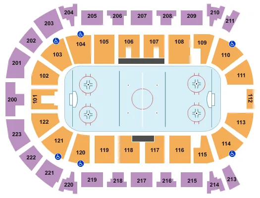 Hockey Seating Map