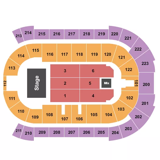 seating chart for Brandt Centre - Evraz Place - BTO - eventticketscenter.com