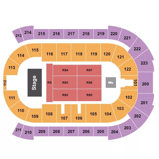 seating chart for Brandt Centre - Evraz Place - Endstage RS - eventticketscenter.com