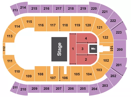 seating chart for Brandt Centre - Half House 2 - eventticketscenter.com