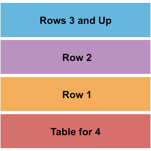 seating chart for Brewsky's - Table & Rows - eventticketscenter.com