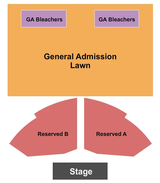 seating chart for Brian Miller Stage at Grant County Fairgrounds - End Stage - eventticketscenter.com