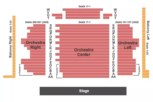 seating chart for Briar Street Theatre - Endstage - eventticketscenter.com