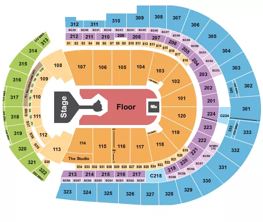 seating chart for Bridgestone Arena - Don Toliver - eventticketscenter.com