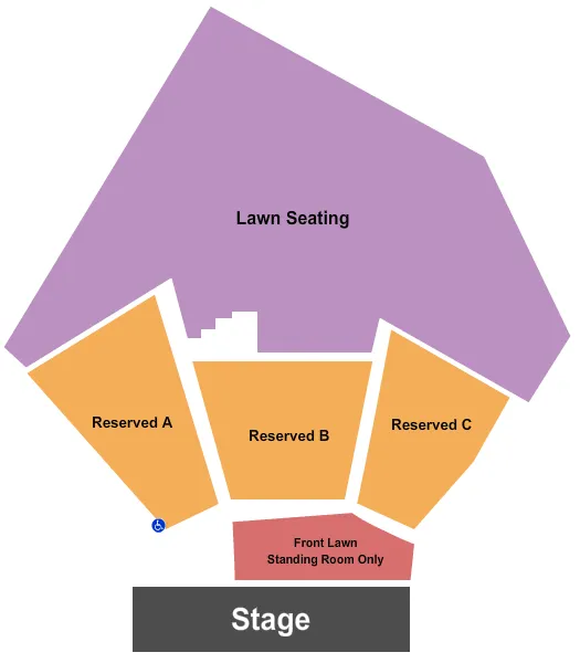 seating chart for Britt Festival Pavilion & Gardens - Endstage 2 - eventticketscenter.com