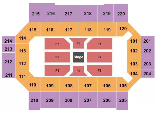 seating chart for Broadmoor World Arena - Center Stage - eventticketscenter.com