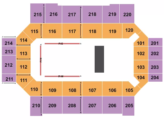 seating chart for Broadmoor World Arena - Cirque du Soleil - Crystal - eventticketscenter.com