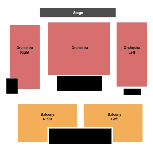 seating chart for Brockville Arts Centre - End Stage - eventticketscenter.com