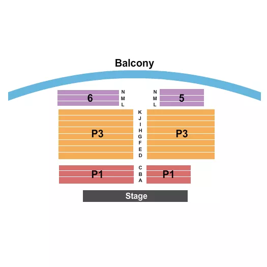 seating chart for Brooklyn Arts Center - Endstage RSV - eventticketscenter.com