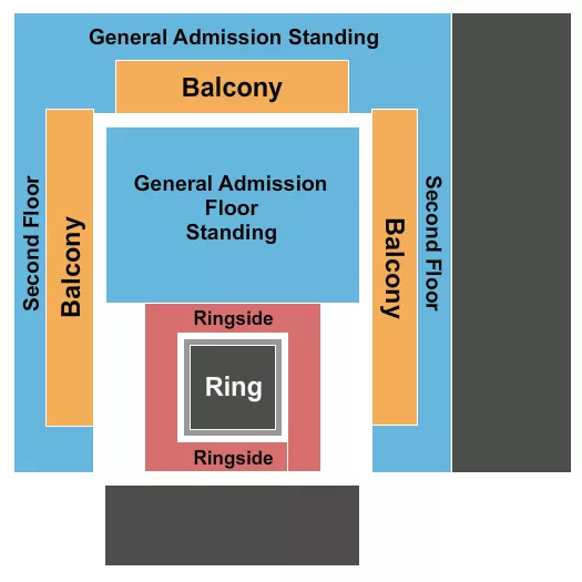 seating chart for Brooklyn Bowl - Nashville - Wrestling w/ Balcony - eventticketscenter.com