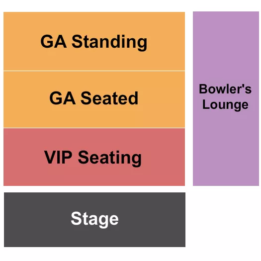 seating chart for Brooklyn Bowl - Philadelphia - VIP GA Lounge - eventticketscenter.com