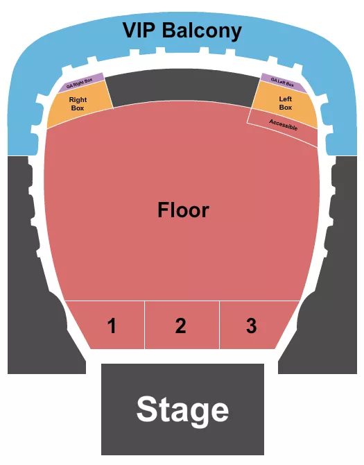 seating chart for Brooklyn Paramount - Endstage RSV/Floor - eventticketscenter.com
