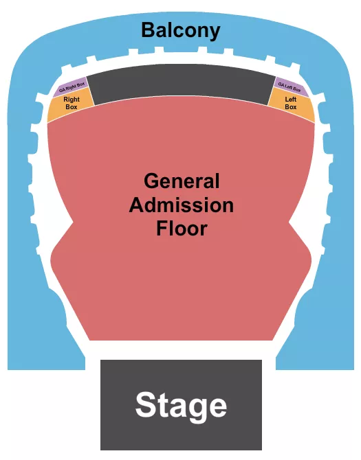 seating chart for Brooklyn Paramount - GA Floor/Boxes - eventticketscenter.com