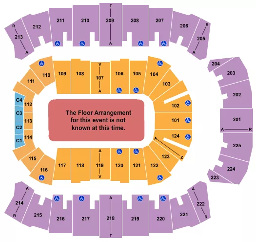 seating chart for Brookshire Grocery Arena - Generic Floor - eventticketscenter.com